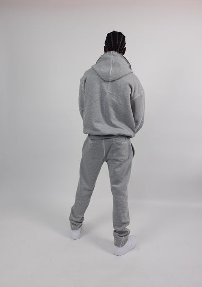 DISTRESSED RETRO JOGGERS - GREY