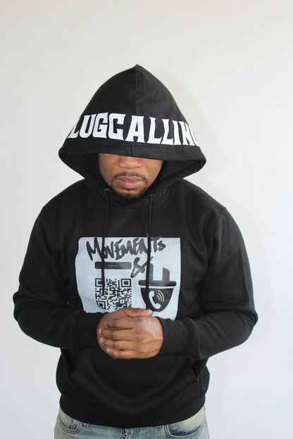 MAP UNISEX HOODIE - BLACK - Plug Calling-