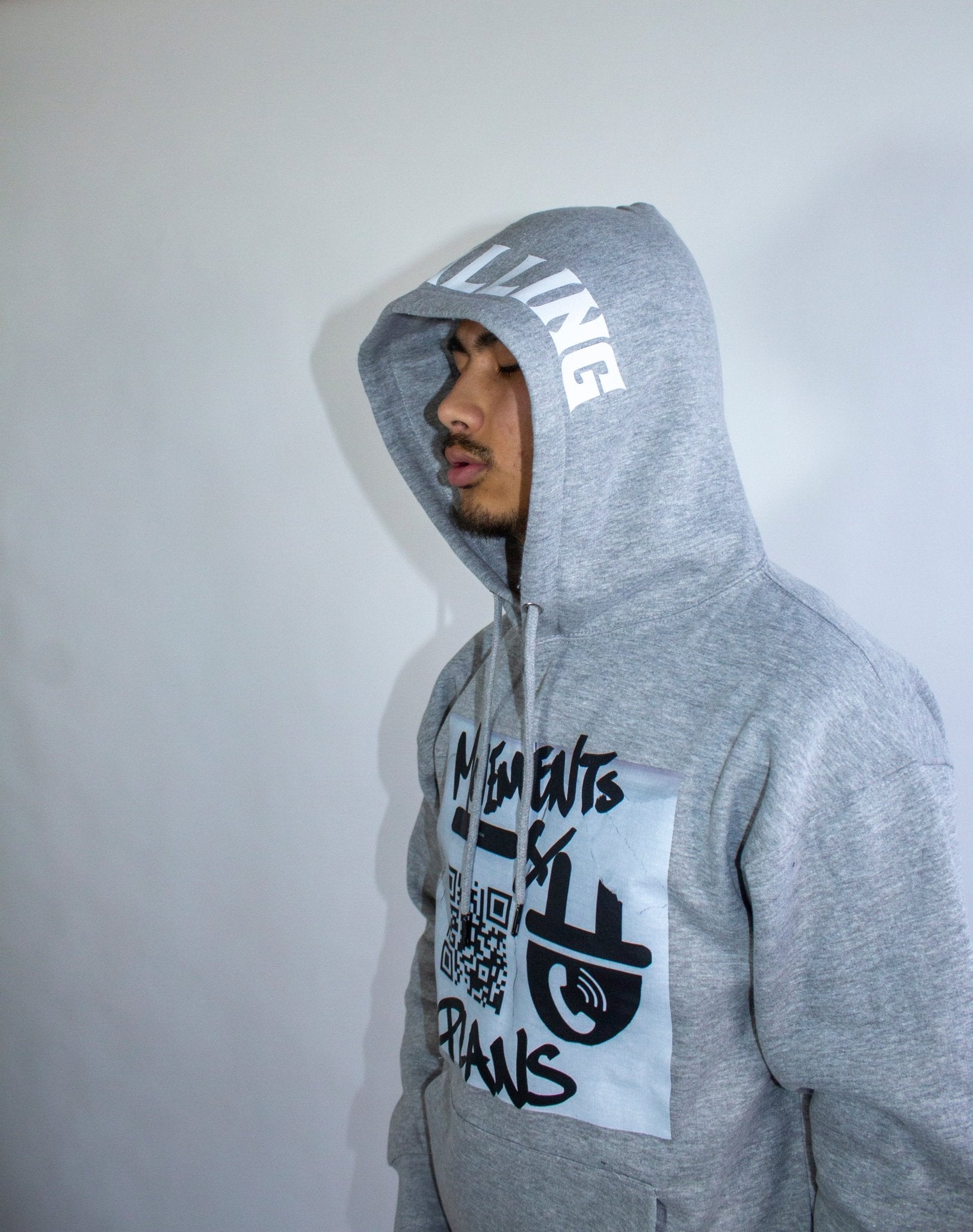 MAP UNISEX HOODIE - GREY - Plug Calling-