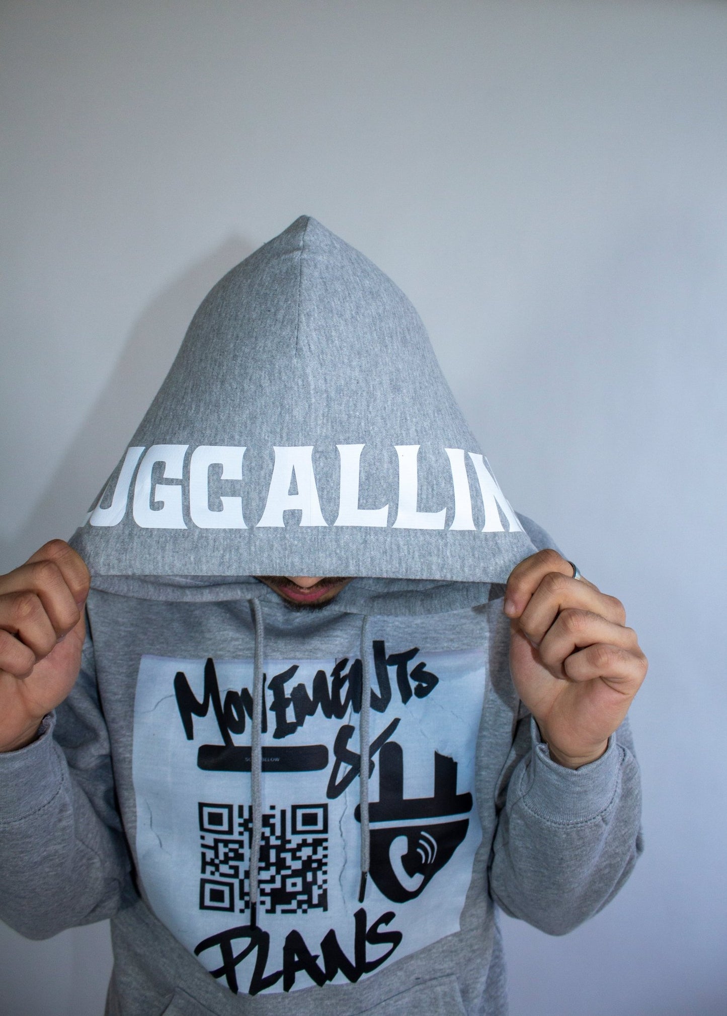 MAP UNISEX HOODIE - GREY - Plug Calling-